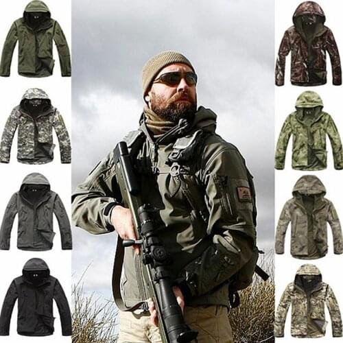 TAD Tactical Jacket men Lurker Shark Skin Soft Shell Military Jacket Waterproof Windproof Hunt Camouflage Army Clothing