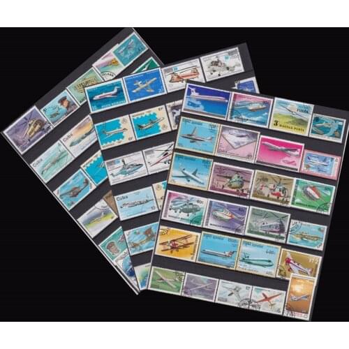 Topic Plane 250 PCS All Different Used Postage Stamps With Post Mark For Collection