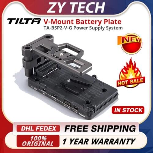 Tilta V-Mount Battery Plate TA-BSP-V-G Power Supply System Baseplate For Blackmagic Tilta BMPCC 4K 6K Cage Camera Rig