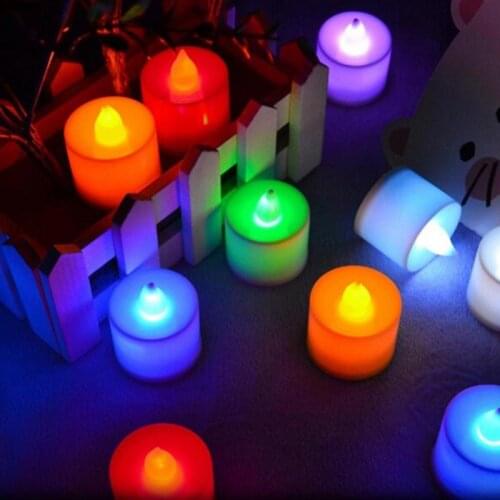 Creative LED Flameless Color Inextinguishable Candle Light Colorful Electronic Christmas Decoration Wedding Birthday Surprise