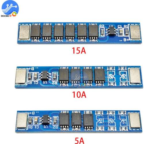 BMS 1S 5A 10A 15A 3.7V 18650 Lithium Battery Charge Protection Board 3MOS 4MOS 6MOS PCM Over Charge Protect for 18650 Battery