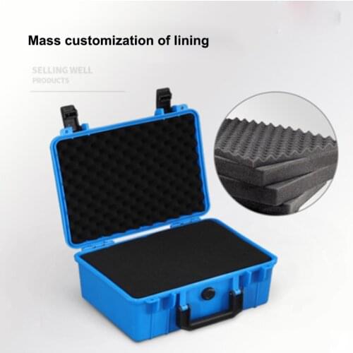 Protective case plastic case multi-function toolbox instrument box equipment packing tool case parcel post with pre-cut foam