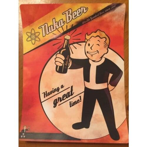 Tin Sign Vintage Fallout Nuka Beer Having A Good Time Bar Home Decor