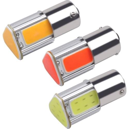 1pcs p21w bay15d ba15s P21/5W 1156 1157 led COB 12v auto Brake light White red car led Bulbs rear Turn signal lamp parking 12v