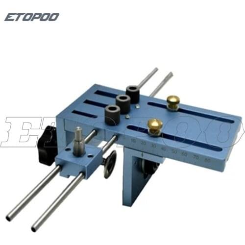 3 in 1 Woodworking Hole Drill Punch Positioner Guide Locator Jig Joinery System Kit Gauge Aluminium Alloy Carpenter DIY Tool