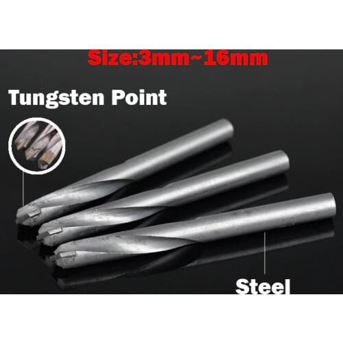 8mm 8.5mm 9mm 9.5mm Nonferrous Metal Concrete YG8 Tungsten Steel Hard Alloy Carbide Point Straight Shank Twist Drill Bit