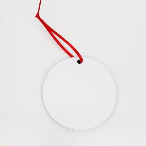 80*80mm 30pcs/Lot sublimation blank heat transfer printing Christmas decoration pendant MDF two-sided printing DIY gifts tag