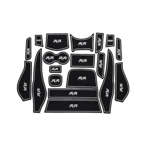 Car Anti-Dirty Pad Door Groove Gate Slot Cup Storage Mat For CHANA Changan Benben Benni Manual Transmission Version 2014 2015