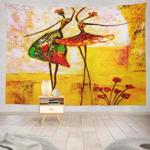Ballet Oil Art Dance Decor Collection Bedroom Living Room Polyester Custom