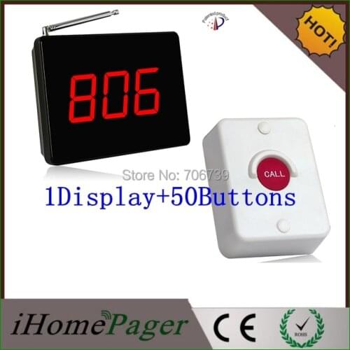 Long range building site wireless construction hoist spare parts 1Display+50Buttons service tool elevator