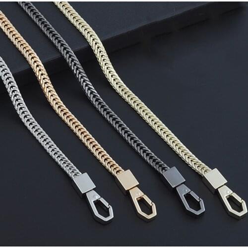 Bag Chain - DIY Gold/Silver/Gun Black Bag Strap 7mm Replacement Purse Chain Shoulder Bag Straps Small Handbag Purse Handle Chain