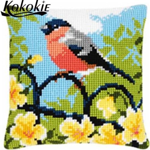 DIY embriodered mats cross stitch pillow kits handicraft embroider needlework kits craft kits for adults decorative pillowcase