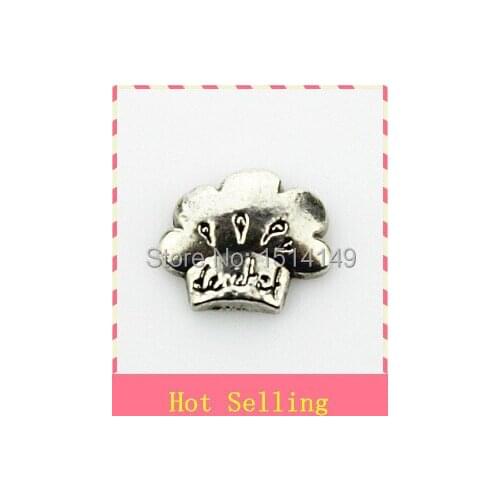 Hot selling hat floating charm living glass floating memory locket