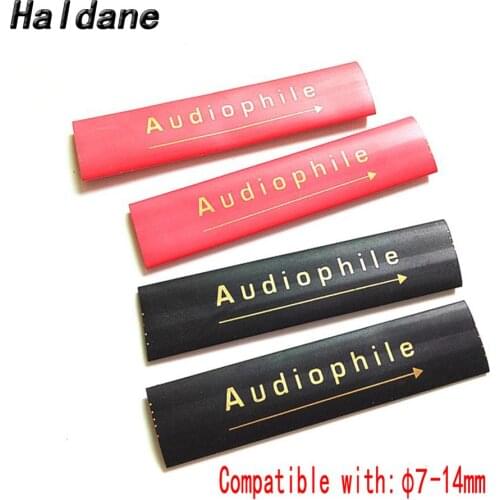 Haldane 24pcs/lot HIFI Speaker RCA/XLR Cable Polyolefin Shrinking Assorted Heat Shrink Tube Cable Insulated Sleeving Tubing 14mm