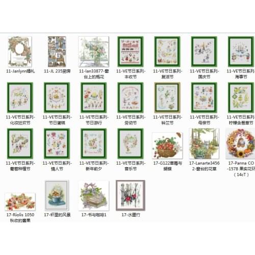Top selling 10.99usd 13 Counted Cross Stitch 11CT 14CT 18CT DIY Chinese Cross Stitch Kits Embroidery Needlework Sets