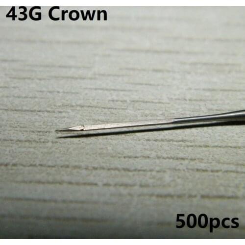 500pcs 43G Crown felting needle for mohair reborn fine triangle felting crown needles