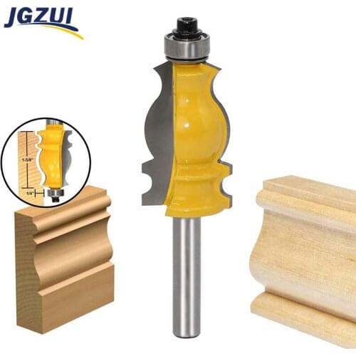 8mm Shank Architectural Cemented Carbide Molding Router Bit Wood Cutters Trimming Wood Milling Cutter for Woodwork Milling Tools