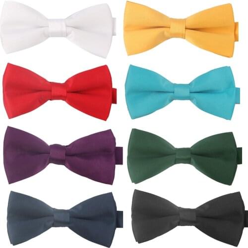 Suits Solid Bow Tie Butterfly Classic Mens Bowtie Tuxedo Adjustable Bow ties For Wedding Party Bowties For Men Women Cravat