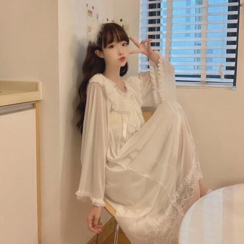 Summer New Retro White Lace Long Woman Dresses Vestido De Mujer Femme Robe