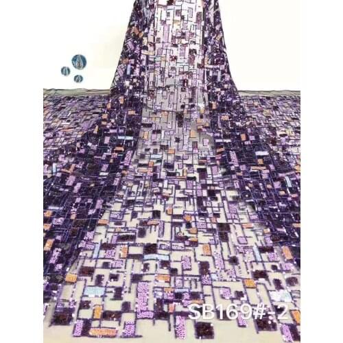 Nigerian Lace Fabric Sequins, Wedding Gauze Lace, Evening Dress New Nigeria Nigeria Sequin Mesh Gauze FJ3467