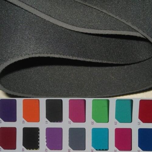 New fabric neoprene fabric nylon fabric coated 2mm neoprene rubber sheet black 2.0mm neopreno for glove wetsuits