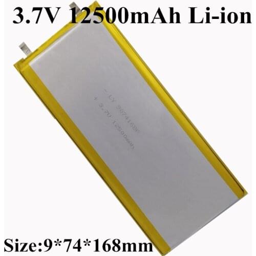 On sales!!! 10PCS GTK 9074168 3.7V 12500mAh polymer lithium battery power bank mobile power LED lamp battery
