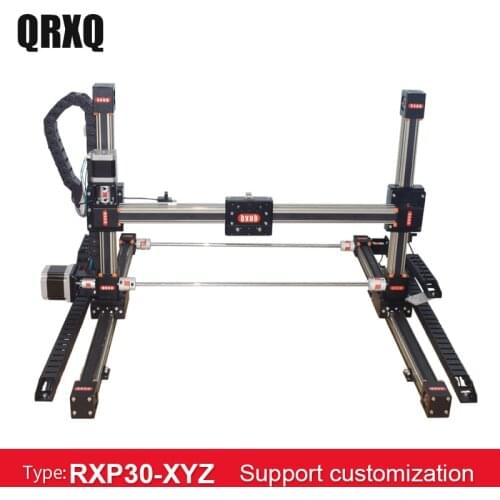 Synchronous belt linear module high-speed CNC XYZ axis single axis multi axis linear guide slide Z axis 100mm