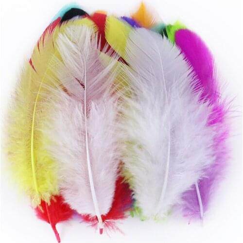 Craft Plumes Marabou Feather Wedding Jewelry Decoration Plumes Natural Turkey Feather 5-10 cm for Diy Clothing Sewing Accessory