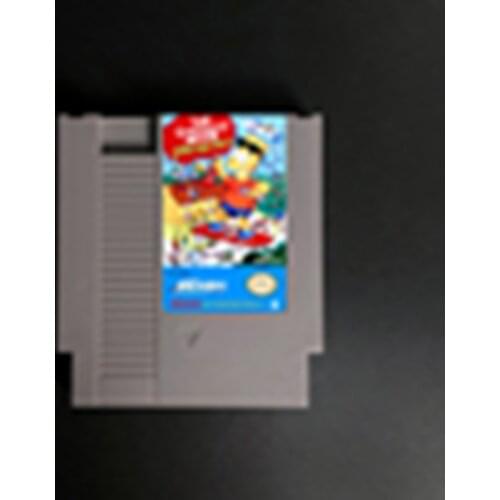 Simpsoned Series Bartmaned Meets Radioactive Men or BartVs. the World or BartVs. the SpaceMutants - 72 pins 8bit Game Cartridge