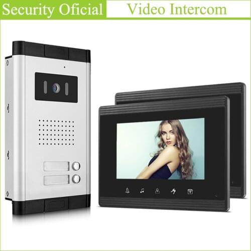 Apartment Audio Intercom System Waterproof Network Cable Multi Apartment Building Wired Handsfree Video Door Phone Intercom Kits