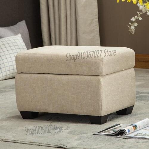 Shoe Changing Stool Door Storage Space-saving Fashion Creative Shoes Sofa Stool Shoe Cabinet Shoe Rack Fabric Foot Low Stool