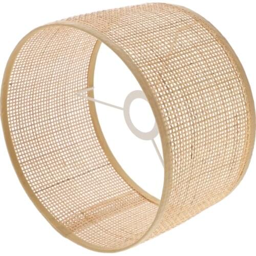 Woven Lamp Shade for Table Lamp Standing Lamps Pastoral Style Pleated Lampshade Creative Desk Lamp Shade Bedroom Lamps