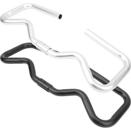 Bicycle P Handlebar Folding Bike Mini P Type Handlebar Aluminium Alloy Ultralight Bike Conversion P Handlebar 25.4x490mm