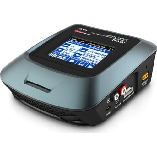 SKYRC T6X80 80W 8A AC/DC LCD Touch Screen Balance Lipo 1-6S Charger For RC Car Model Toy FPV Racing Drone Balance Charger