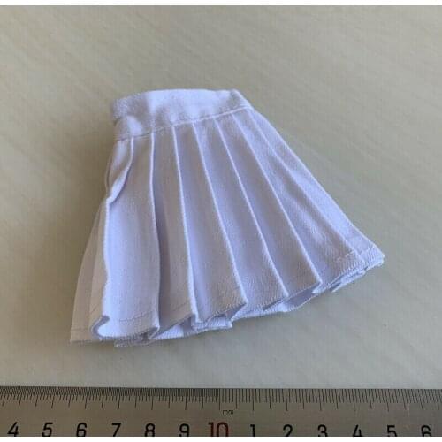 1/6 Scale Female Soldier White Sexy Uniform Dress Pleated Skirt Model for 12"
