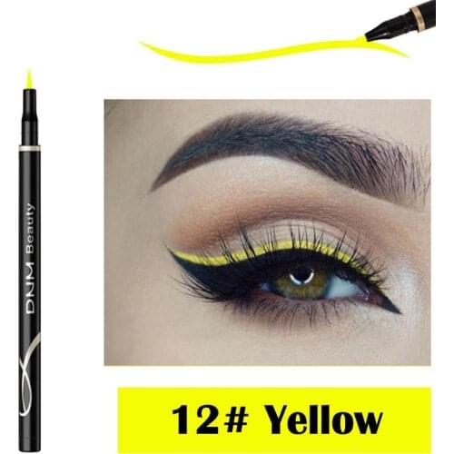 Cat Eye Makeup Waterproof Neon Colorful Liquid Eyeliner Pen Make Up Comestics Long-lasting Black Eye Liner Pencil Makeup Tools