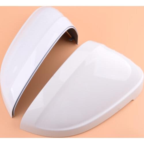 1 Pair White Left & Right Door Side Rearview Wing Mirror Cover Cap Housing 8W0 857 527 Fit For Audi A4 S4 B9 A5 S5 RS4
