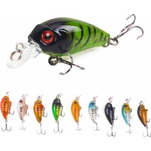 1PC 4.5cm/3.8g Topwater Minnow Fishing Lure Plastic Hard Aritificial Bass Wobblers Crankbait Trout Baits Fishing Tackle