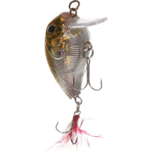 1Pcs Lifelike Goldfish Fishing Lures Chubby Crankbaits Fishing Hard Bait