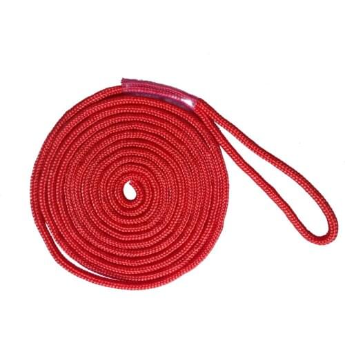 15ft 0.4inch Nylon PP Double Braid Rope Mooring and Docking Line for Boat Kayak Canoe