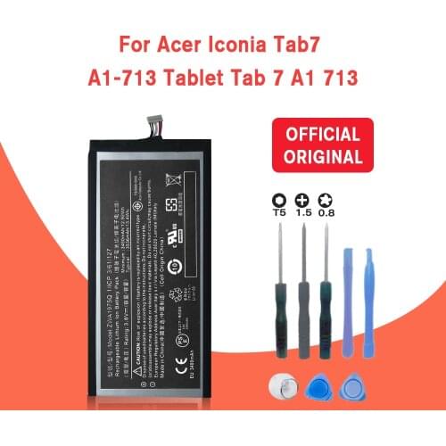 3400mAh / 12.92Wh Li-Polymer Battery ZAW1975Q For ACER A1-713 A1-713HD Iconia Tab 7 LZ With tools + tracking