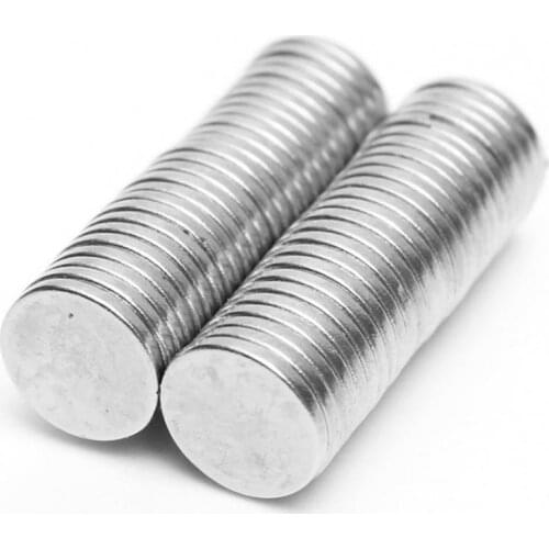 50Pcs Multifunctional DIY 8x1mm N40 Round Disk Strong Rare Earth NdFeB Magnets Fridge Crafts For Acoustic Field Electronics
