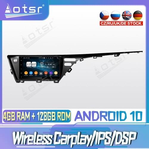 Android 10 PX6 128G For TOYOTA CAMRY 2018 2019CarplaY DVD GPS Navigation Auto Radio Stereo Video Multimedia Player HeadUnit 2din