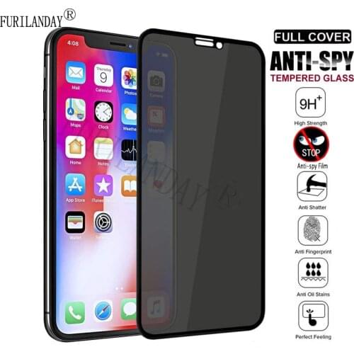 Anti Spy Tempered Glass For iPhone 12 mini 11 Pro XS Max X XR Privacy Screen protector iPhone 7 8 6 6S Plus SE 2020 Glass