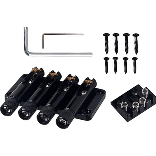 Four Strings Headless Bass Bridge for Bass Guitar