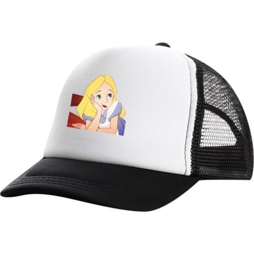 Summer Unisex Men Alice in Wonderland lamp fishing Baseball Caps Women Breathable Mesh Snapback Hats Casual sport Hats Cap
