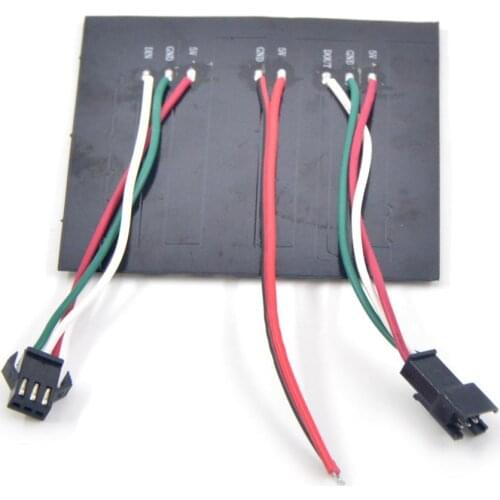 Fast 50pcs 8*8 64LEDs 5050 RGB SK6812 WS2812 WS2812B Digital Pixel Panel Addressable full Color DC5V Black PCB