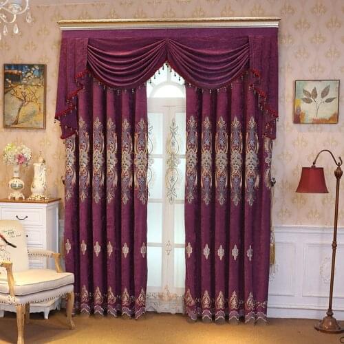 European romantic elegant villa window curtain curtain embroidered restoring ancient ways the sitting room the bedroom curtains