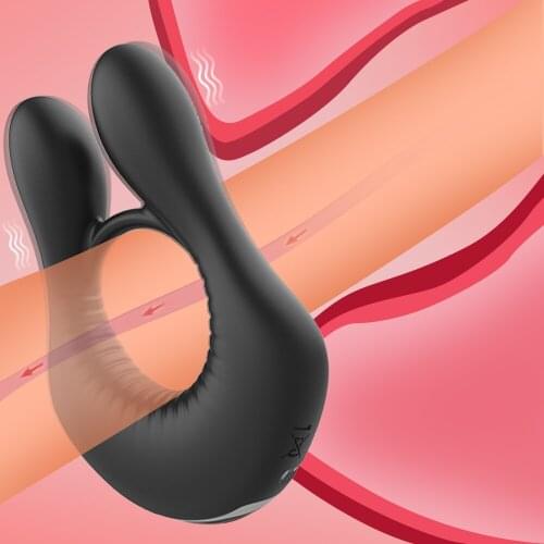 Penis Ring Vibrator Sex Toys For Man 10 Frequency Male Chastity Cock Ring Dildos Vibration For Gay Delay Ejaculation Erotic