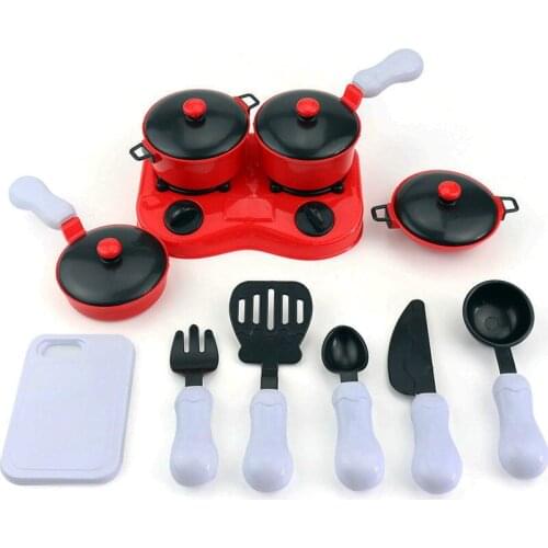 Pots and Pans Miniature Kitchen Tools Kids Cooking Play Mini Kitchen Toy Set Cut Vegetables Toy